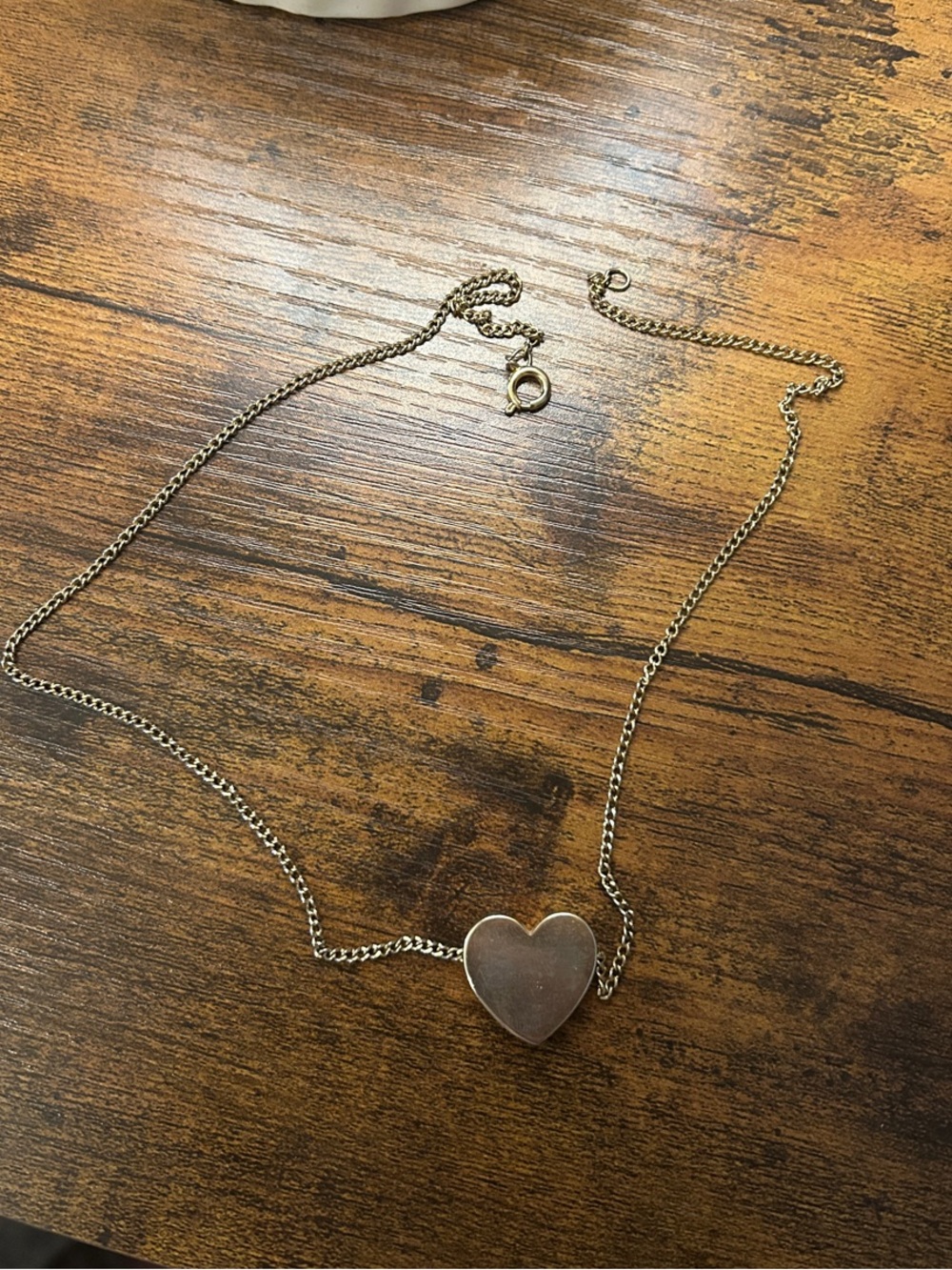 Gold Heart Shaped Necklace